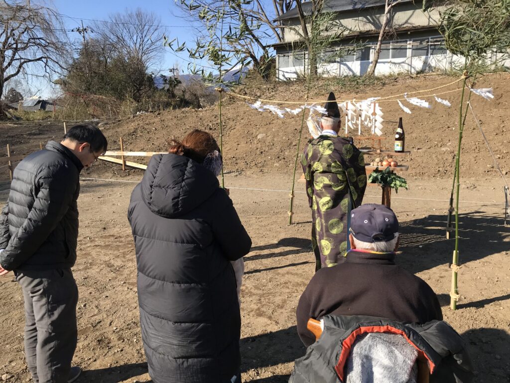 桐生市新里町で地鎮祭